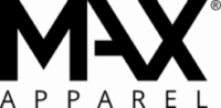 Close-up of a bold black logo with stylized letters and partial text below.